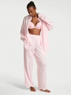 Victoria's Secret Modal-Cotton Striped Long Pajama Set 17 Victoria's Secret Modal-Cotton Striped Long Pajama Set -Sexy Underwear Shop 112648252HMN OM F 1