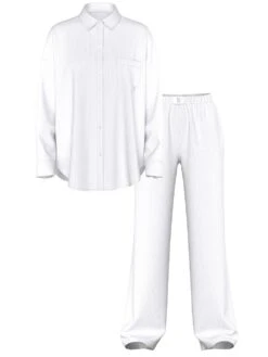 Victoria's Secret Modal-Cotton Long Pajama Set 23 Victoria's Secret Modal-Cotton Long Pajama Set -Sexy Underwear Shop 1126482695D1 OF F 2