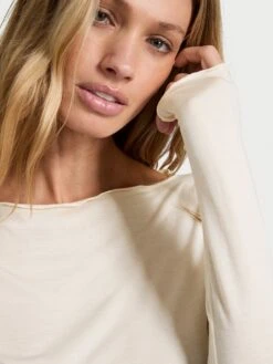 Victoria's Secret Luxe Cashmere Blend Long-Sleeve Top -Sexy Underwear Shop 112648337A7D OF DET