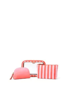 Victoria's Secret Bride 3-Piece Makeup Bag Set -Sexy Underwear Shop 112648967AVB OF B