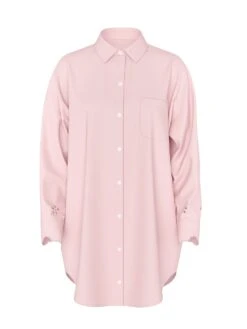 Victoria's Secret Modal-Cotton Button-Front Sleepshirt 10 Victoria's Secret Modal-Cotton Button-Front Sleepshirt -Sexy Underwear Shop 112649052HMN OF F