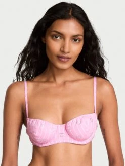 Victoria's Secret Heritage Cotton Shine Balconette Bra -Sexy Underwear Shop 1126491276ZH OM F