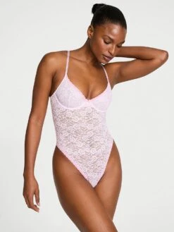 Sexy Tee Lacie Unlined Demi Bodysuit -Sexy Underwear Shop 112649477BKD OM F