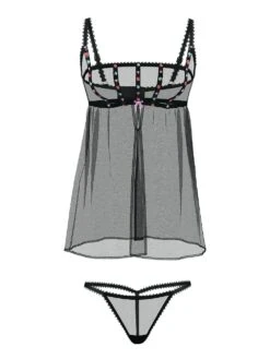 Dark Blossom Babydoll Set -Sexy Underwear Shop 1126494976EJ OF F