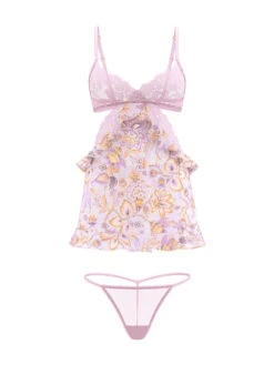 Vintage Blossom Babydoll Set -Sexy Underwear Shop 1126495777DT OF F