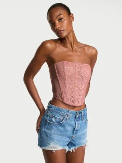 Vintage Blossom Strapless Corset Top