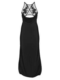 Victoria's Secret Sheer Rose Satin High-Neck Long Slip 9 Victoria's Secret Sheer Rose Satin High-Neck Long Slip -Sexy Underwear Shop 1126506454A2 OF F