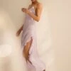Silky Flutter Ruffled Long Slip -Sexy Underwear Shop 1126506714EV OM S