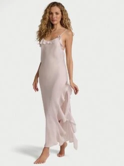 Silky Flutter Ruffled Long Slip -Sexy Underwear Shop 112650675ZP0 OM F