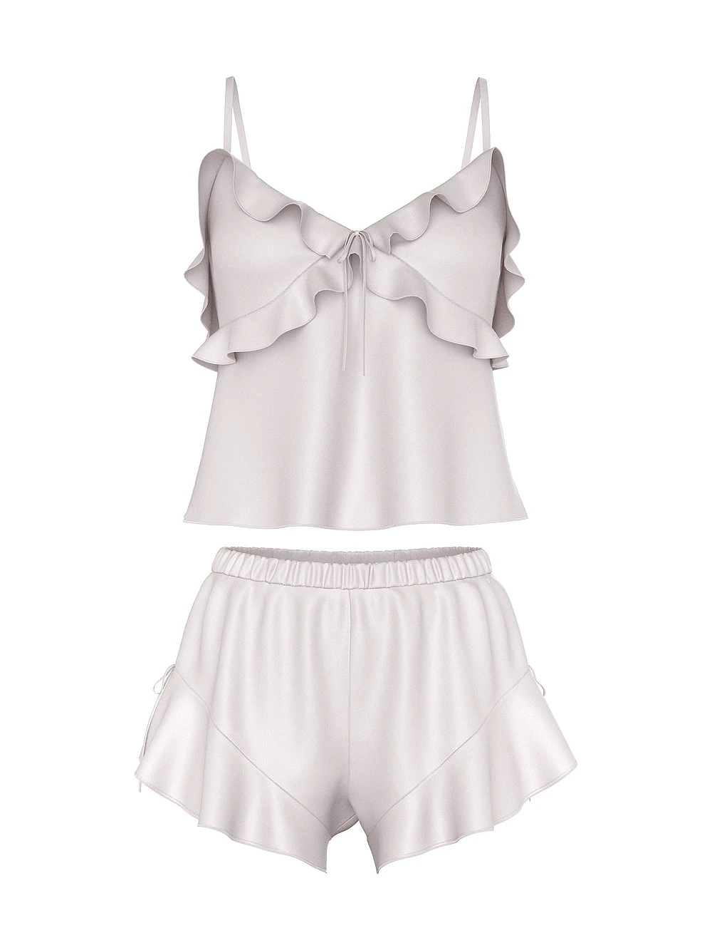 Silky Flutter Ruffled Cami & Shorts Set 9 Silky Flutter Ruffled Cami & Shorts Set - Image 7