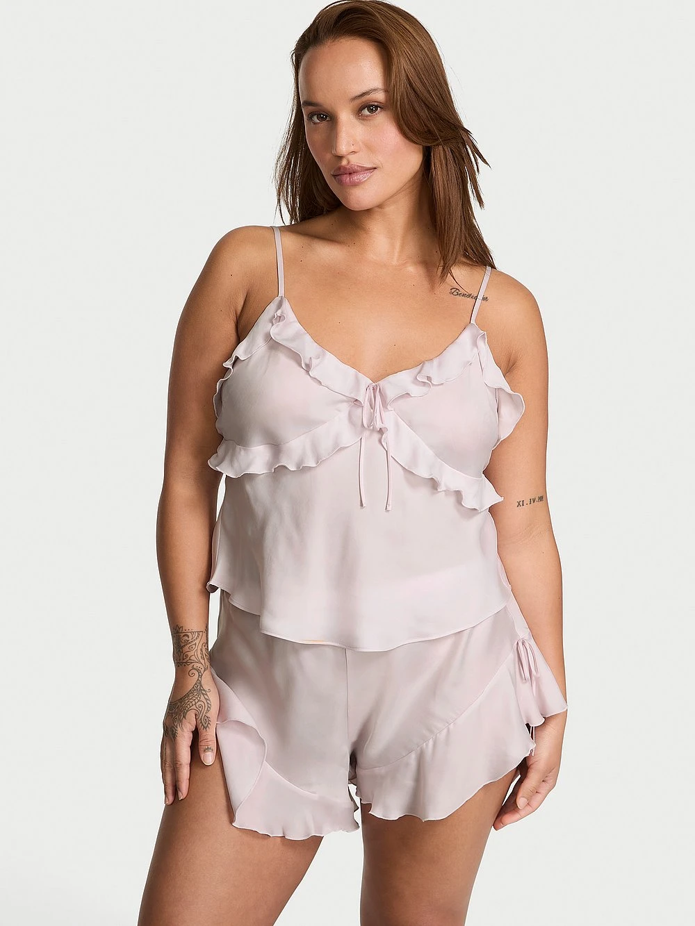 Silky Flutter Ruffled Cami & Shorts Set 7 Silky Flutter Ruffled Cami & Shorts Set - Image 5