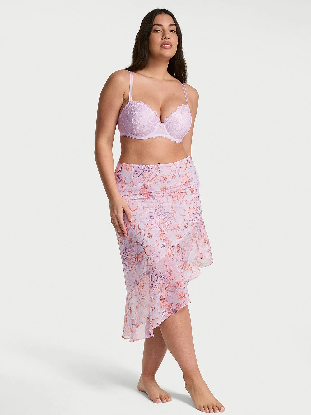 Victoria's Secret Vintage Blossom Chiffon Handkerchief Skirt 5 Victoria's Secret Vintage Blossom Chiffon Handkerchief Skirt - Image 3