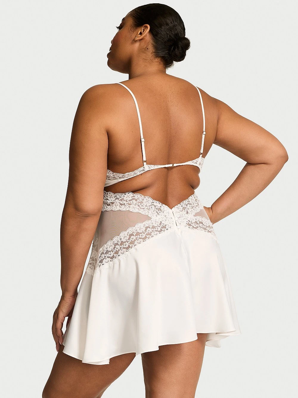 Dare To Dream Lace & Satin Flounce Slip 4 Dare To Dream Lace & Satin Flounce Slip - Image 2