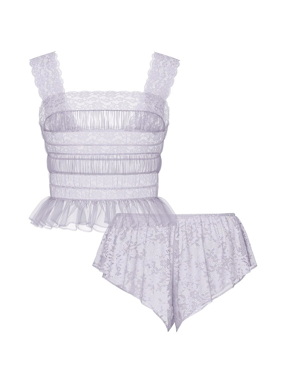 Victoria's Secret Dare To Dream Lace Sheer Cami & Flutter Short Set 11 Victoria's Secret Dare To Dream Lace Sheer Cami & Flutter Short Set - Image 9