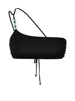 Beaded One-Shoulder Bandeau Bikini Top -Sexy Underwear Shop 112650952ZUO OF F