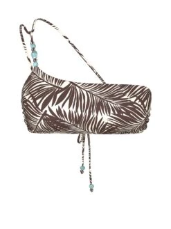 Beaded One-Shoulder Bandeau Bikini Top -Sexy Underwear Shop 1126509578MX OF F