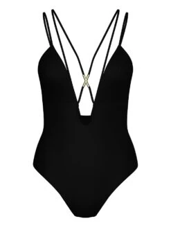 Archives Sexy Straps Plunge One-Piece Swimsuit -Sexy Underwear Shop 1126526072US OF F