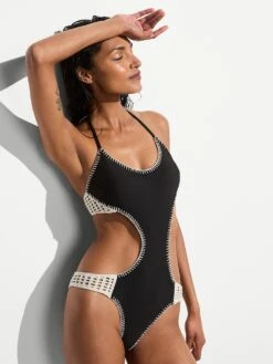 Archives Crochet Scuba Cheeky Monokini One-Piece Swimsuit