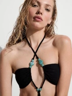 Beaded Cheeky Monokini One-Piece Swimsuit -Sexy Underwear Shop 112652742ZUO OF DET