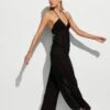 Beachwear Sheer Crinkle Halter Jumpsuit -Sexy Underwear Shop 1126528654A2 OM F