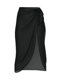 Beachwear Sheer Crinkle Midi Sarong -Sexy Underwear Shop 1126528754A2 OF F