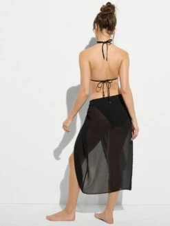 Beachwear Sheer Crinkle Midi Sarong -Sexy Underwear Shop 1126528754A2 OM B