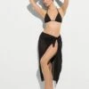 Beachwear Sheer Crinkle Midi Sarong -Sexy Underwear Shop 1126528754A2 OM F