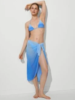 Beachwear Sheer Crinkle Midi Sarong -Sexy Underwear Shop 112652877BA2 OM F