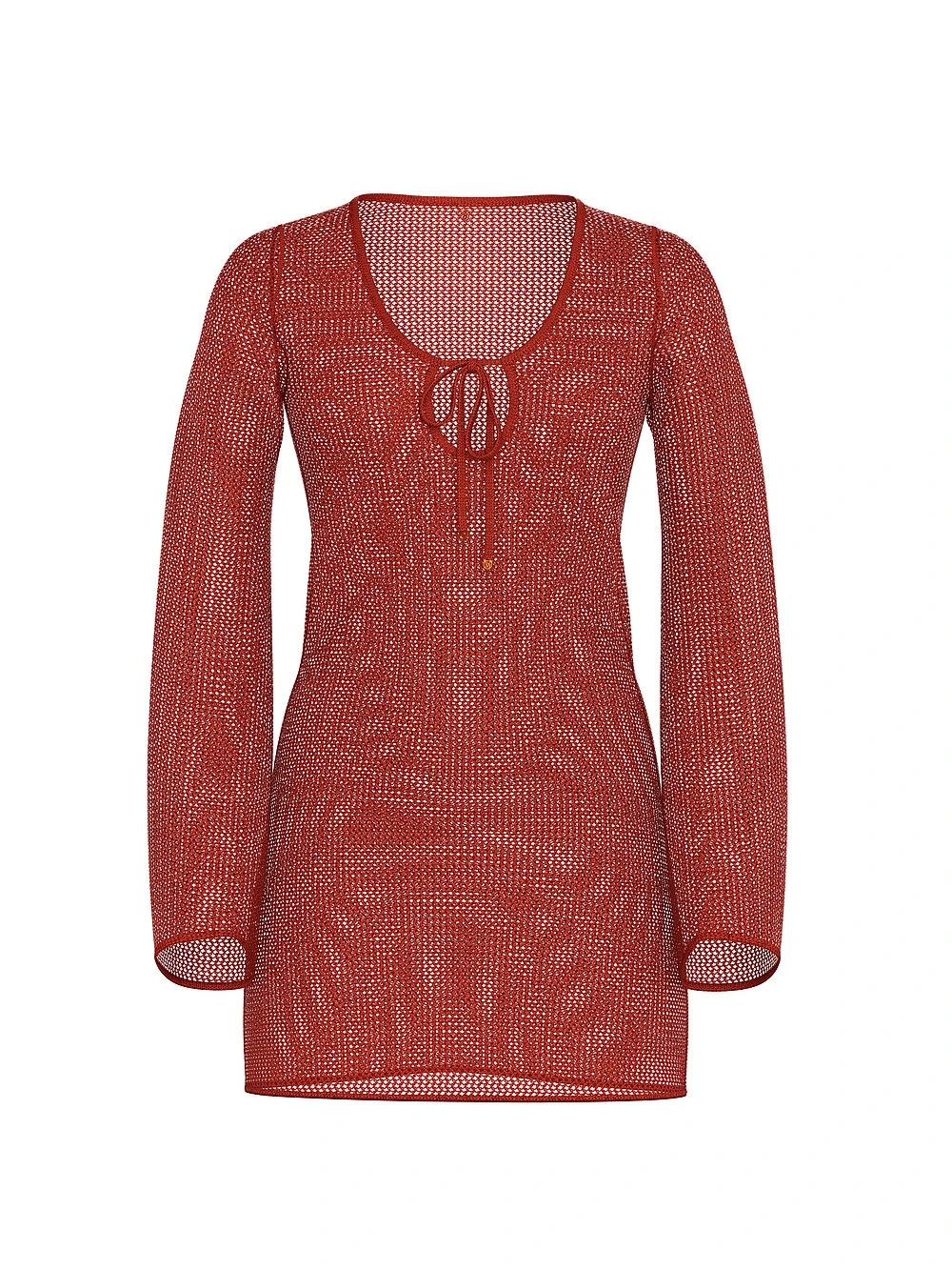 Beachwear Crochet Long-Sleeve Mini Dress 8 Beachwear Crochet Long-Sleeve Mini Dress - Image 6
