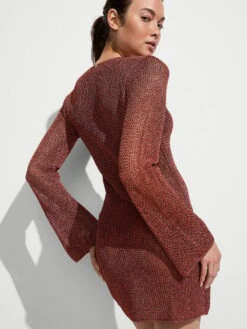 Beachwear Crochet Long-Sleeve Mini Dress 13 Beachwear Crochet Long-Sleeve Mini Dress -Sexy Underwear Shop 112653197BOC OM B 1