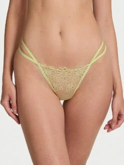 Lace Strappy-Back String Thong Panty -Sexy Underwear Shop 1126535829K2 OM F 2