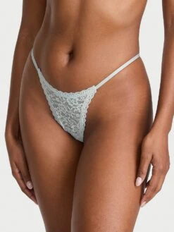 Eyelet Mesh Strappy String Thong Panty -Sexy Underwear Shop 1126535926M1 OM F 1
