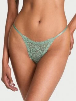 Lace Strappy-Back String Thong Panty -Sexy Underwear Shop 1126535946K1 OM F 2