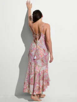 Beachwear Vacation Flounce Midi Dress -Sexy Underwear Shop 112654017B73 OM B