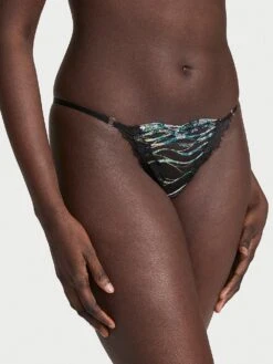 Siren Shimmer Embroidery String Bikini Panty