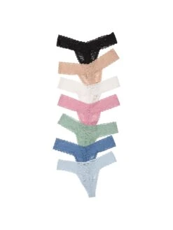 Victoria's Secret 5-Pack Lacie Thong Panties -Sexy Underwear Shop 112654254YXY OF B