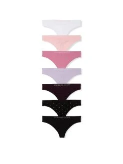 Victoria's Secret 5-Pack Seamless Thong Panties -Sexy Underwear Shop 112654324YXY OF F 1