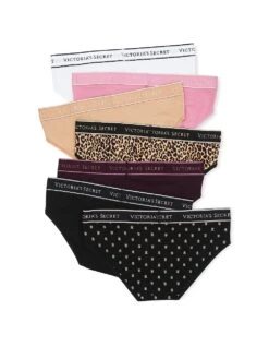 Victoria's Secret 5-Pack Logo Cotton Hiphugger Panties -Sexy Underwear Shop 112654384YXY OF B