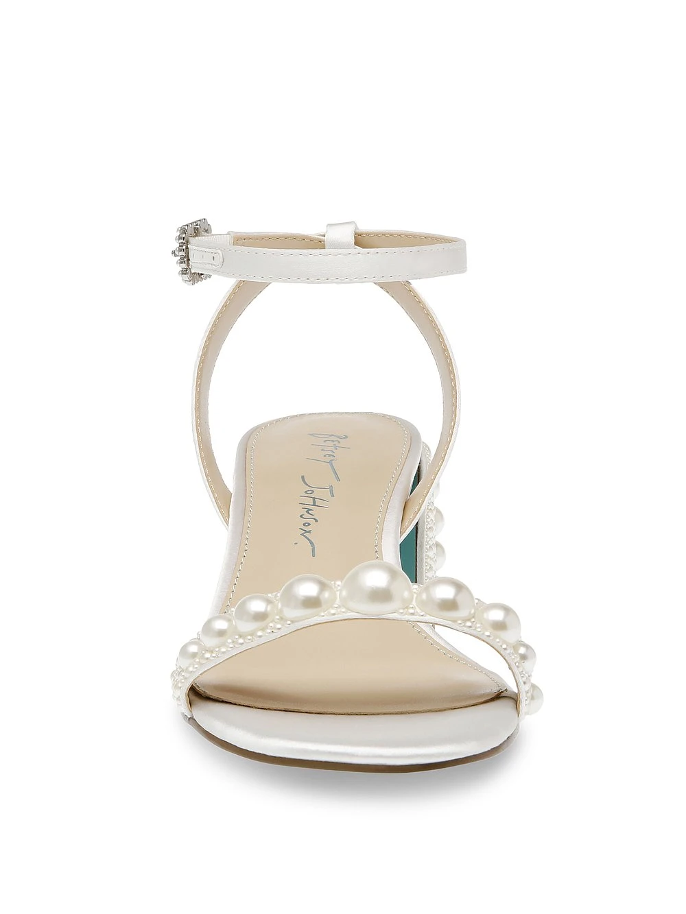 Betsey Johnson Tina Pearl Block Heel Sandal 6 Betsey Johnson Tina Pearl Block Heel Sandal - Image 4