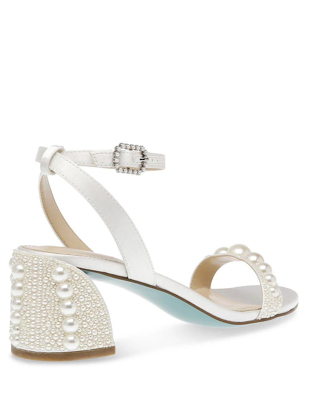 Betsey Johnson Tina Pearl Block Heel Sandal 5 Betsey Johnson Tina Pearl Block Heel Sandal - Image 3