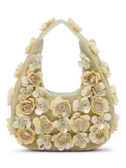 Betsey Johnson Beaded Small Hobo Bag