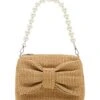 Betsey Johnson Bow Top-Zip Straw Bag 1 Betsey Johnson Bow Top-Zip Straw Bag -Sexy Underwear Shop 1126743932Y4 OM F