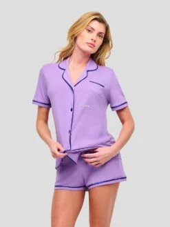Cosabella Bella Short-Sleeve Top & Boxer PJ Set -Sexy Underwear Shop 1126747992O1 OF DET