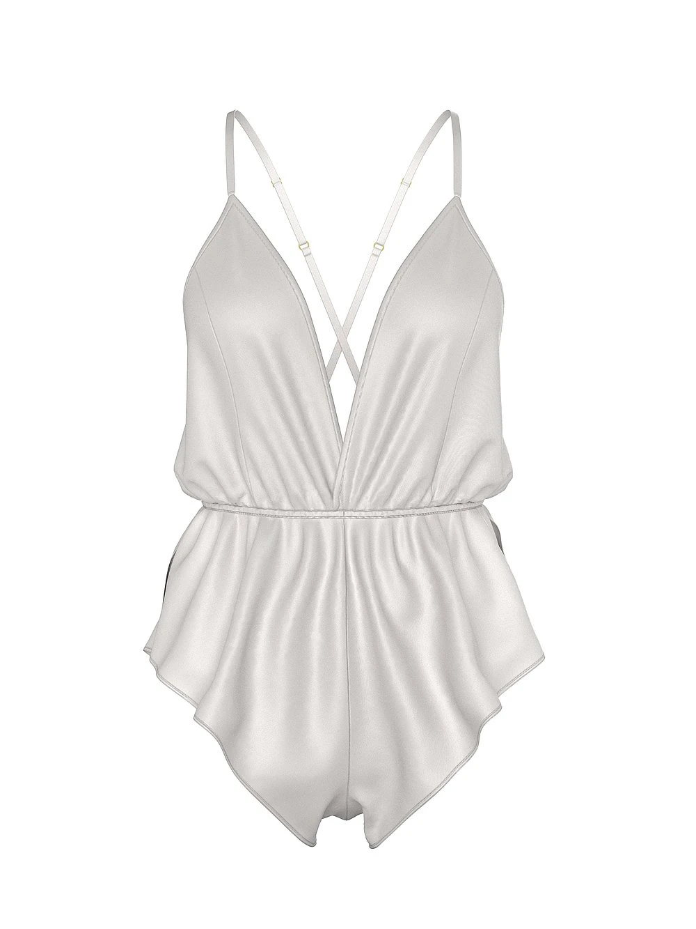 Victoria's Secret Satin Flutter Romper 5 Victoria's Secret Satin Flutter Romper - Image 3
