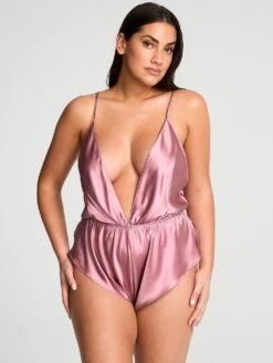 Victoria's Secret Satin Flutter Romper 17 Victoria's Secret Satin Flutter Romper -Sexy Underwear Shop 112678234SHM OM F