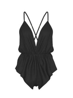 Victoria's Secret Satin Flutter Romper 21 Victoria's Secret Satin Flutter Romper -Sexy Underwear Shop 1126782354A2 OF F