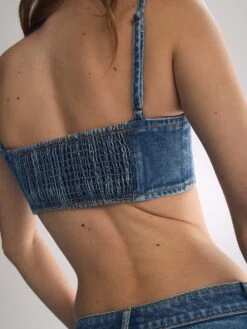 Atelier Victoria's Secret X Altuzarra Denim Bra Top -Sexy Underwear Shop 1126789682L1 OF DET
