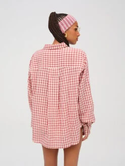 Georgia Gingham Button Down Shirt 7 Georgia Gingham Button Down Shirt -Sexy Underwear Shop 1126805592O0 OF F