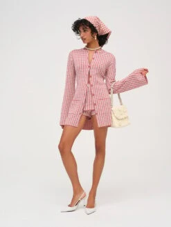 Gingham Knit Jacket 9 Gingham Knit Jacket -Sexy Underwear Shop 1126806792O0 OF DET