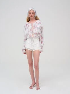 Doily Bouquet Long Sleeve Top -Sexy Underwear Shop 1126808992D0 OF DET